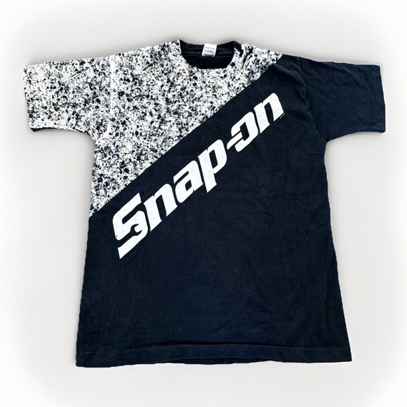 Fruit of the Loom Other - Snap On Tools Shirt Mens M Vintage NASCAR Racing 90s Black AOP